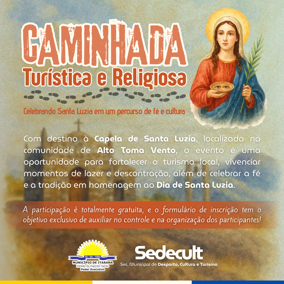 Itarana retoma Caminhada Turística e Religiosa à Capela de Santa Luzia