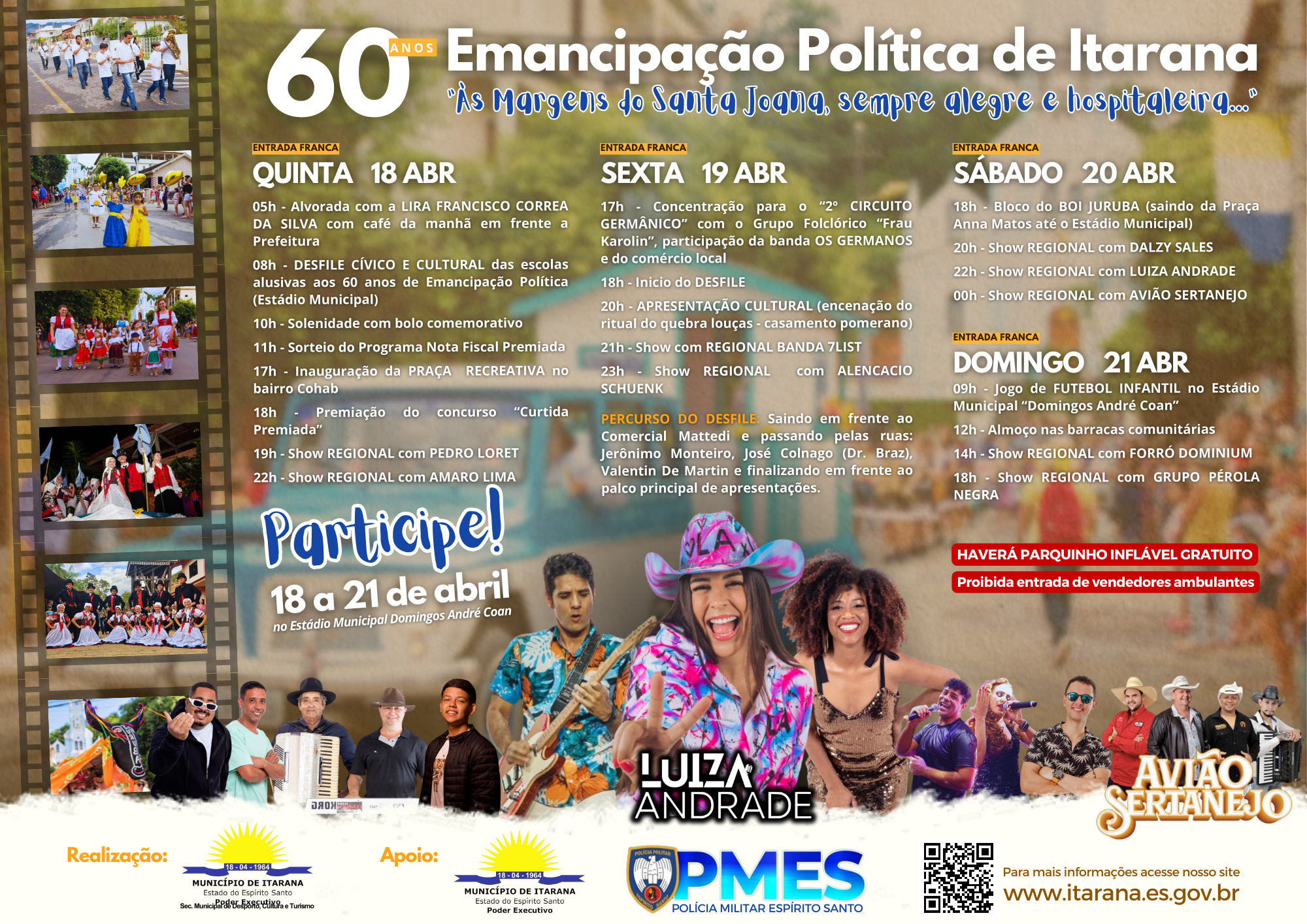 CELEBRAÇÃO DOS 60 ANOS DE EMANCIPAÇÃO POLÍTICA DE ITARANA