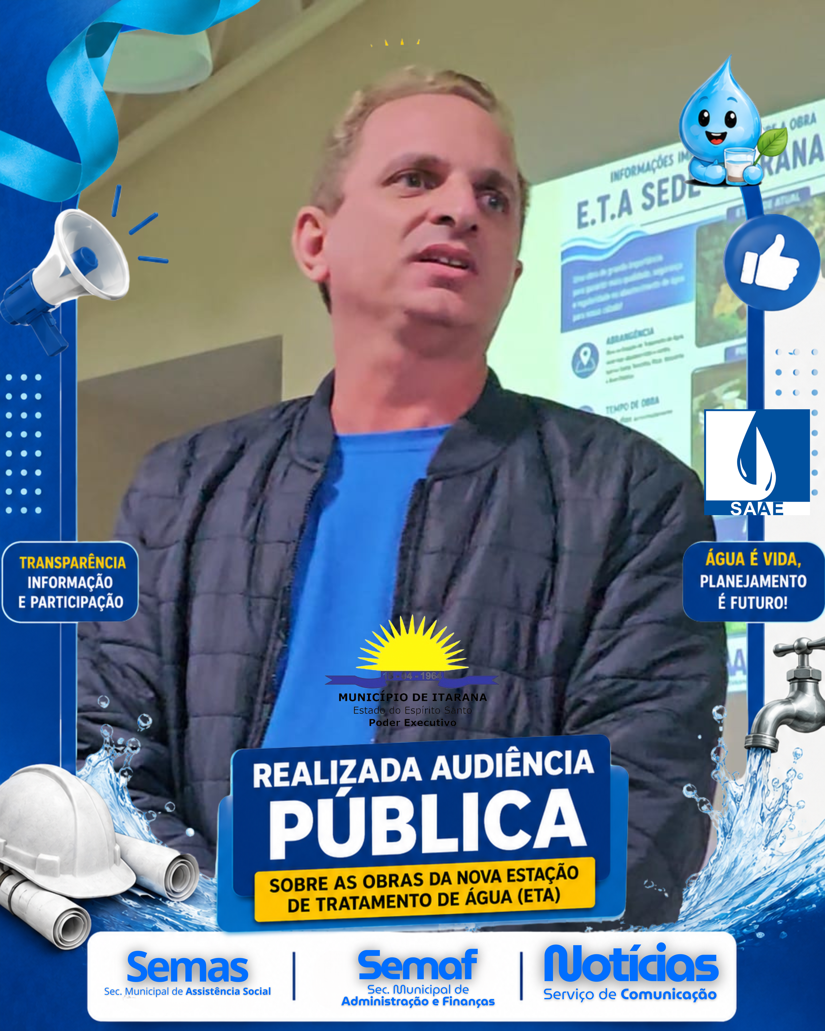 Realizada Audiência Pública sobre as obras da nova Estação de Tratamento de Água (ETA)